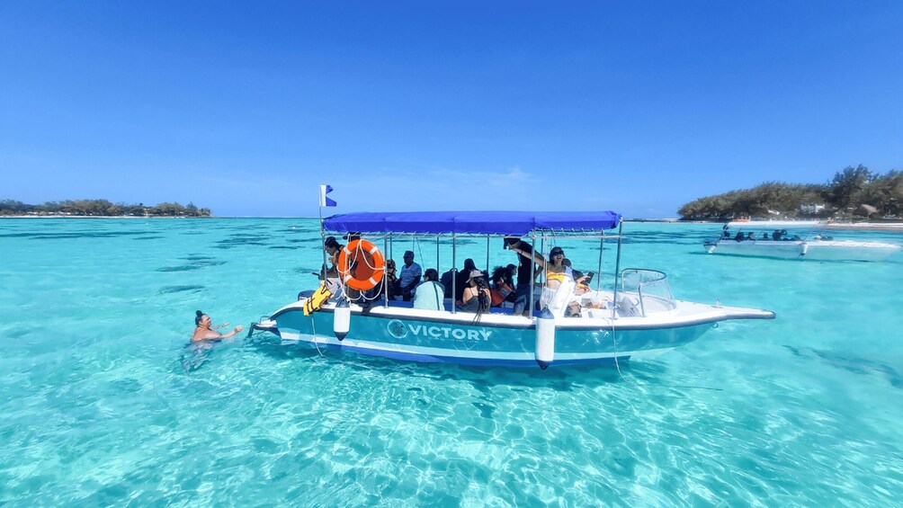 Picture 1 for Activity Blue Bay: Blue Bay Glass Bottom Boat Visit and Snorkeling