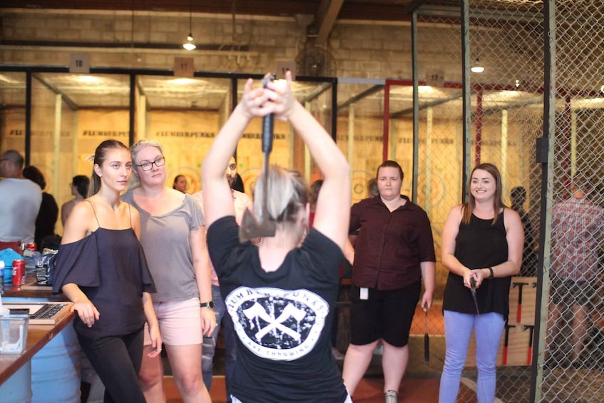 Picture 1 for Activity Melbourne: Lumber Punks Axe Throwing Experience