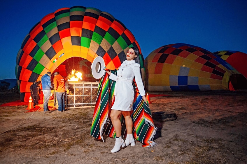 Hot air flight in Teotihuacán all included