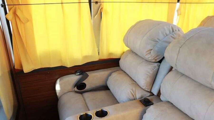Kathmandu Pokhara Sofa Seat Bus-Land Himalayan