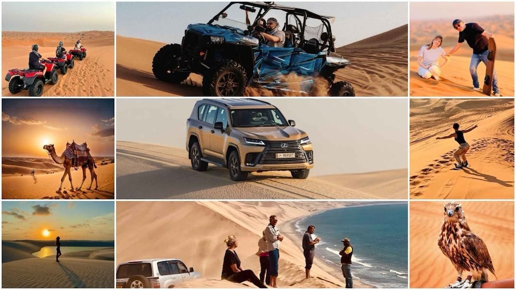 Doha: ATV, Quad/Buggy Dune Bashing, Camel Ride, Sandboarding