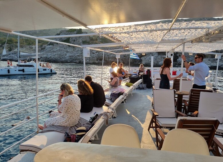 Picture 6 for Activity Rhodes: Sunset Cruise with Live Music, Wine & Greek Buffet