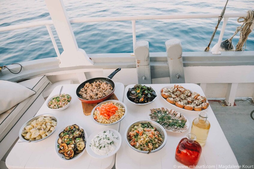 Picture 4 for Activity Rhodes: Sunset Cruise with Live Music, Wine & Greek Buffet