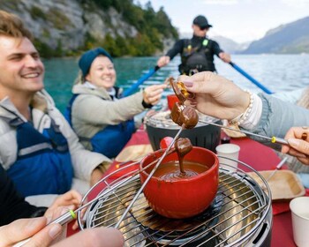 Interlaken : Flotteur de fondue au chocolat