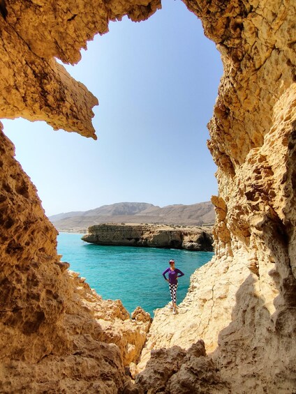 Picture 9 for Activity Wadi Shab &Bimmah Sinkhole &Heart shaped Cave &Pebble Beach