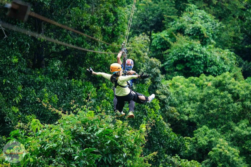 Picture 2 for Activity From Koh Samui: Tree Bridge Zipline and Café Experience