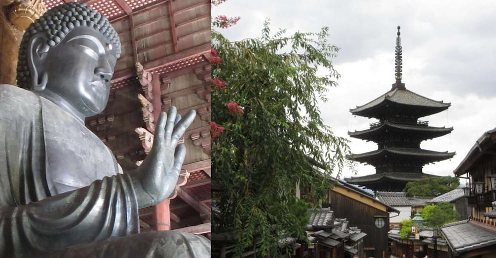 Kyoto-Nara: Great Buddha, Cervi, Pagode, "Geisya" (Italian)