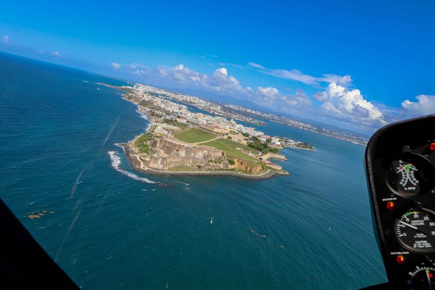 Picture 3 for Activity San Juan: Old San Juan Helicopter Tour and Restaurant Visit