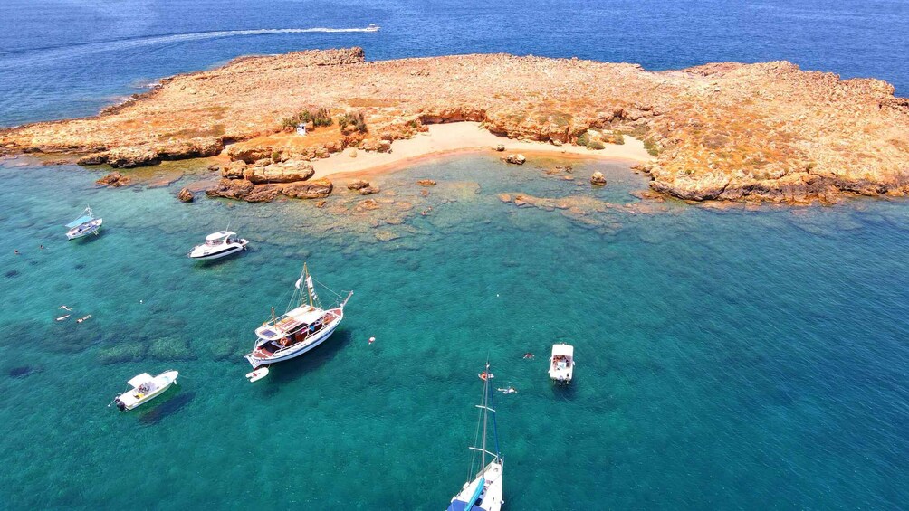 Picture 4 for Activity From Chania: Boat Trip to Lazaretta Island with Swim Stop