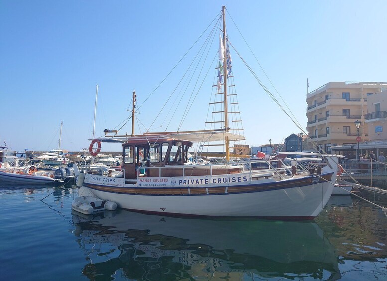 Picture 2 for Activity From Chania: Boat Trip to Lazaretta Island with Swim Stop