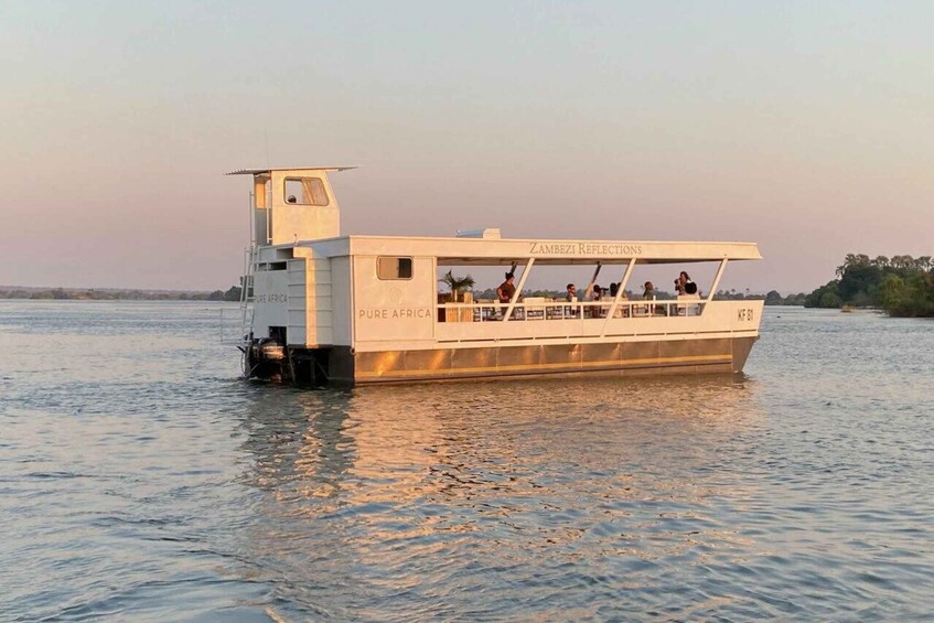 Picture 2 for Activity Zambezi River : Luxury Sunset Cruise With 4 Course Dinner