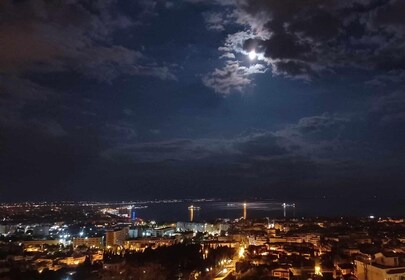 Thessaloniki's nightlife and urban skyline