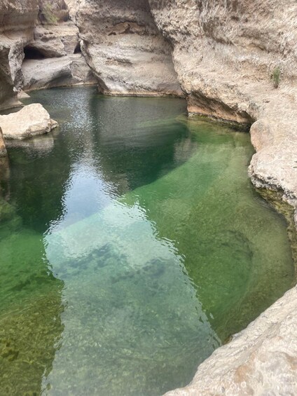 Private Day Trip to Wadi Shab, Fins Beach & Bimmah Sinkhole