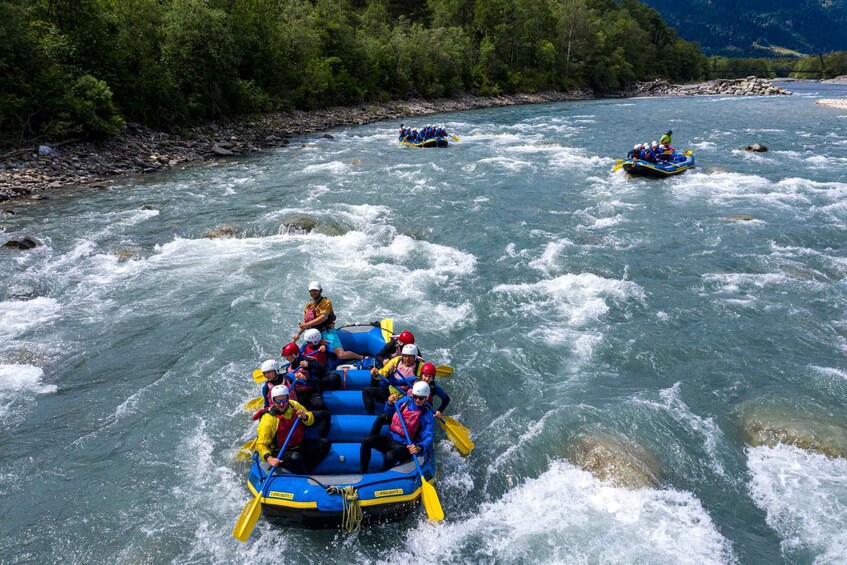 Laax, Flims, Ilanz: Vorderrhein Rafting (half day)