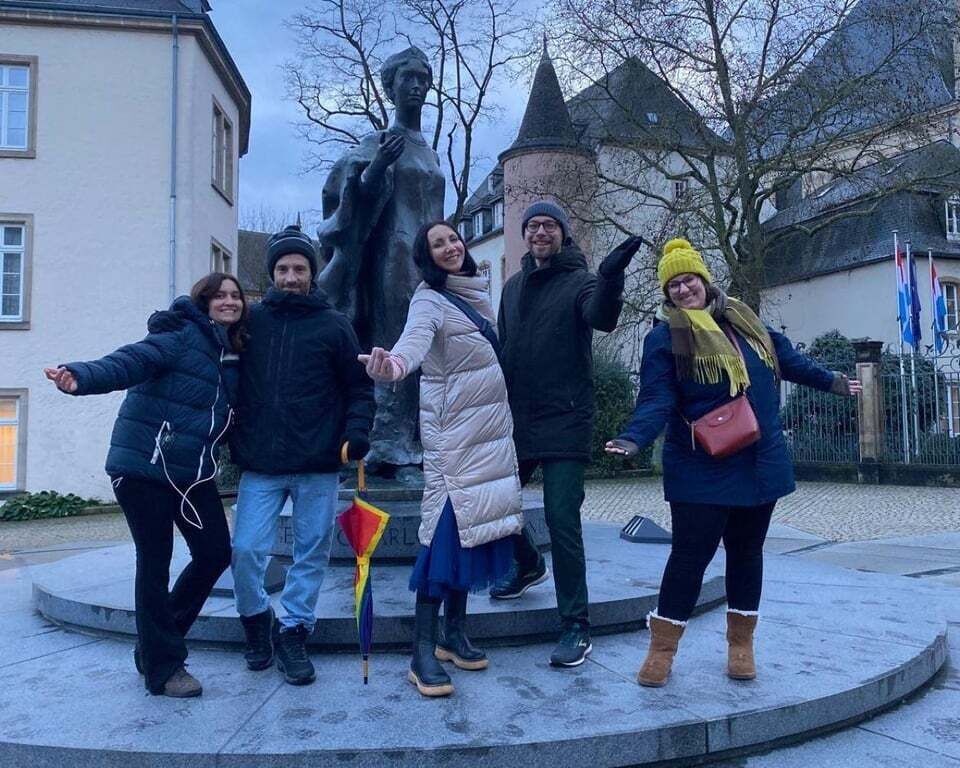 Luxembourg City: Christmas Walking Tour with Optional Wine