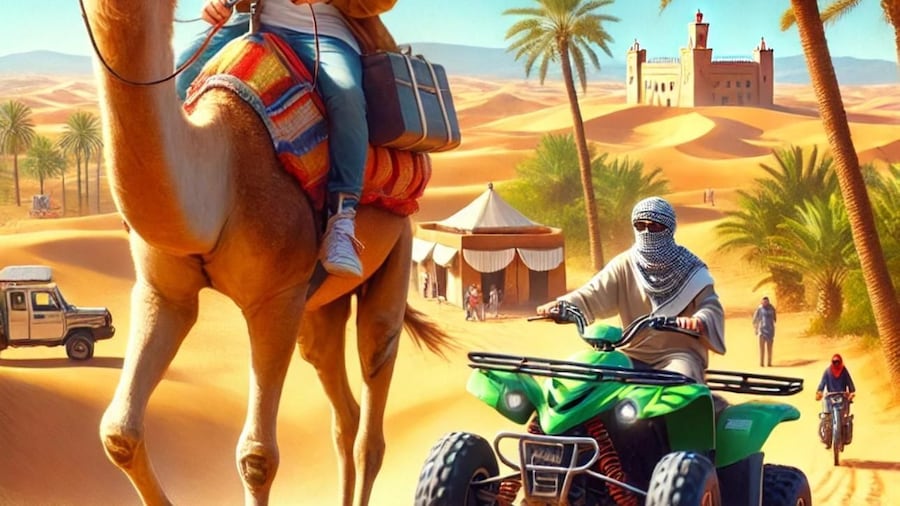 Agafay Desert Quad Bike & Camel Ride & Dinner Show