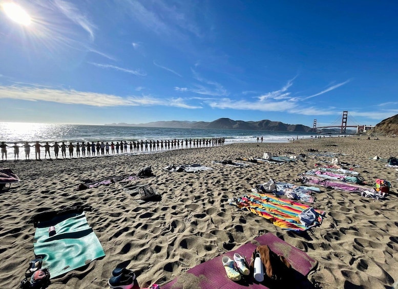 Picture 7 for Activity San Francisco: Silent Disco Yoga at Baker Beach