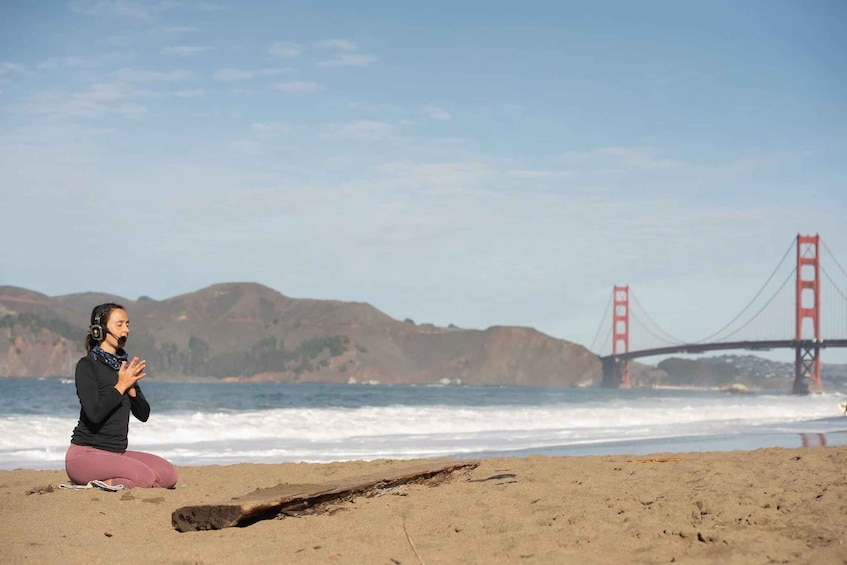 Picture 5 for Activity San Francisco: Silent Disco Yoga at Baker Beach