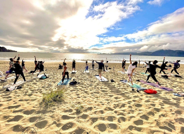 Picture 13 for Activity San Francisco: Silent Disco Yoga at Baker Beach