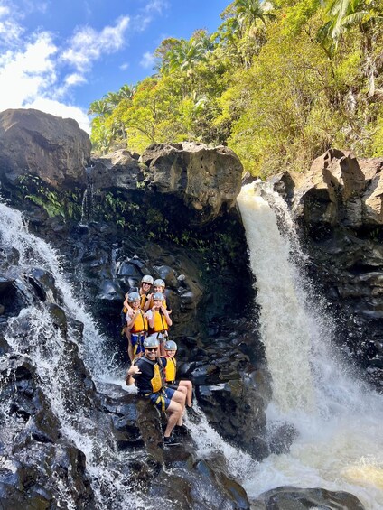 Umauma Triple-Tier Waterfall Rappel and River Tour