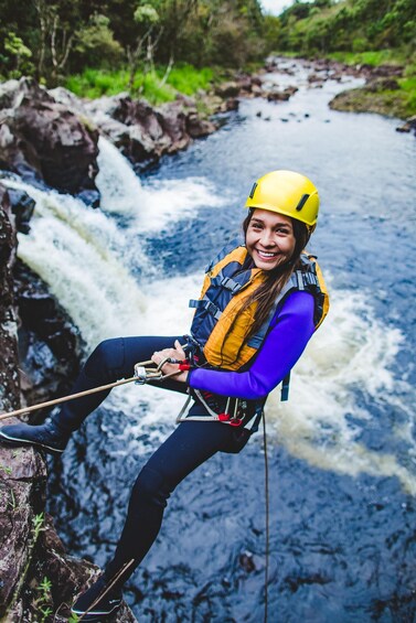 Picture 2 for Activity Umauma Triple-Tier Waterfall Rappel and River Tour