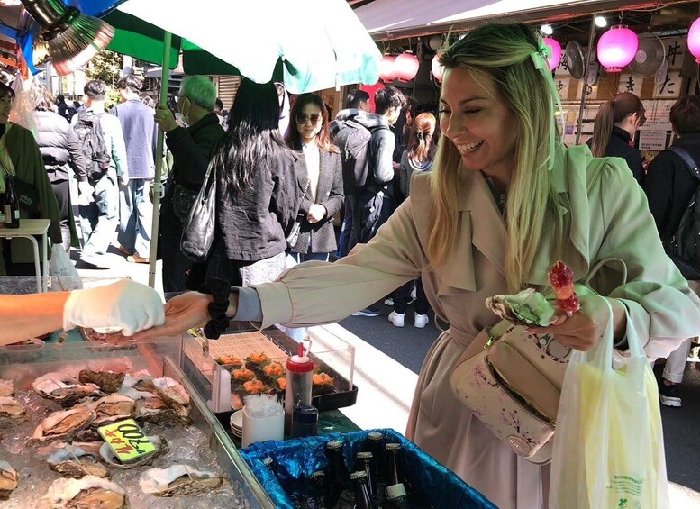 Picture 2 for Activity Dive into Tsukiji Fish Market Walking Friendly Food Tour