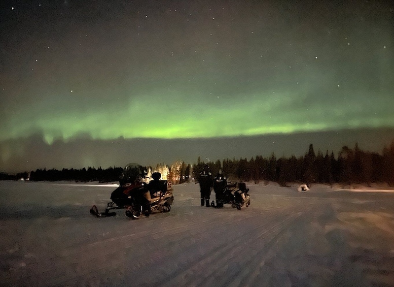 Picture 57 for Activity Kiruna: Guided Snowmobile Tour and Northern Lights Hunt