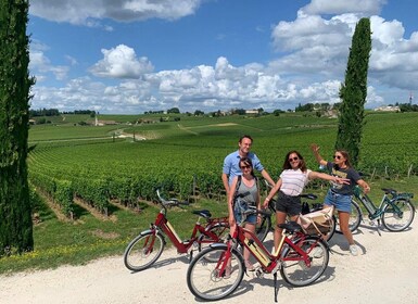 Tour vinícola en bicicleta eléctrica por Saint-Emilion: 2 bodegas y almuerz...