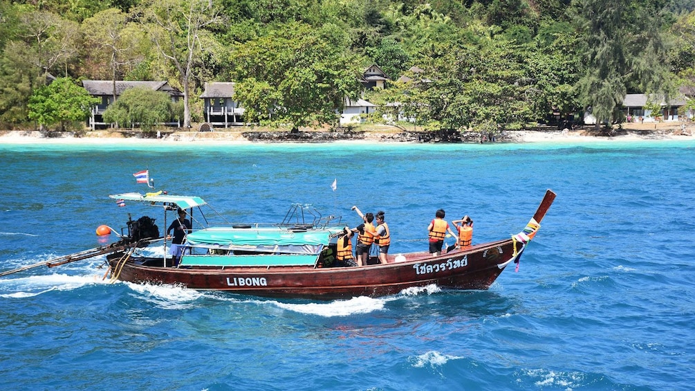 Boat traveling to other island in Koh Lanta