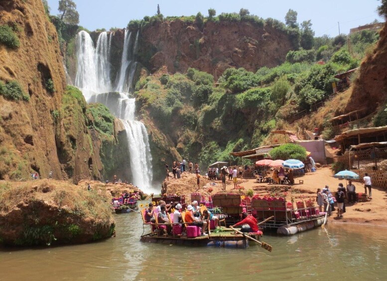 From Marrakech: Ouzoud Waterfalls Guided Trip with Boat Ride