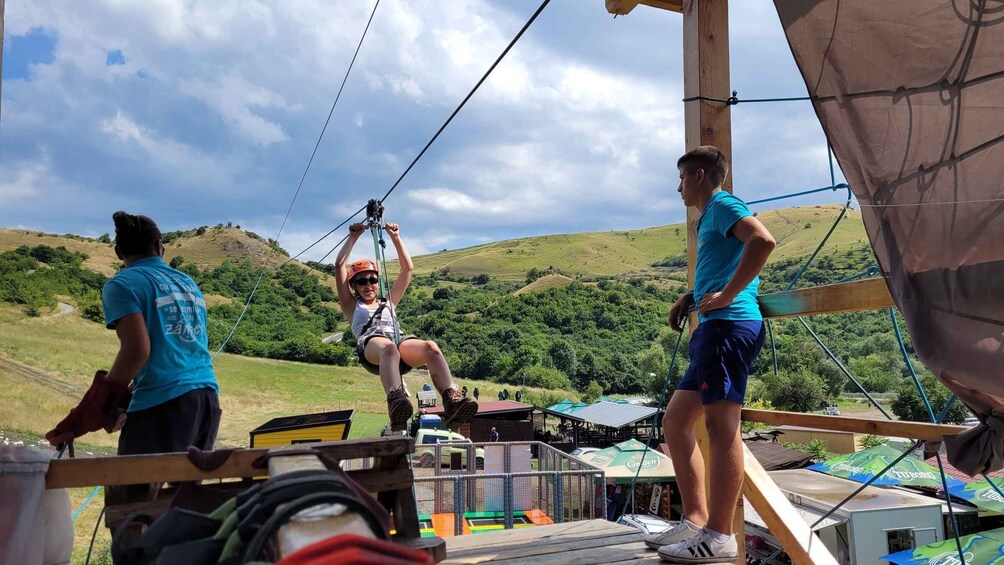 Picture 4 for Activity Cluj: Outdoor Activities Day Trip with Zip Line and Hike