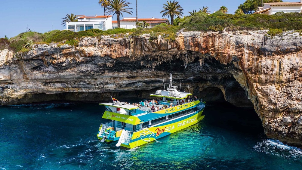 Picture 2 for Activity From Calas de Mallorca: Scenic Glass Bottom Boat Tour