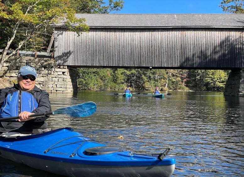 Guided Covered Bridge Kayak Tour, Southern Maine