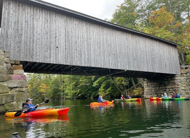 Picture 10 for Activity Guided Covered Bridge Kayak Tour, Southern Maine