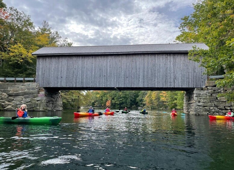 Picture 8 for Activity Guided Covered Bridge Kayak Tour, Southern Maine