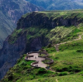 Desde Arequipa: tour de 2 días por el cañón del Colca con traslado a Puno