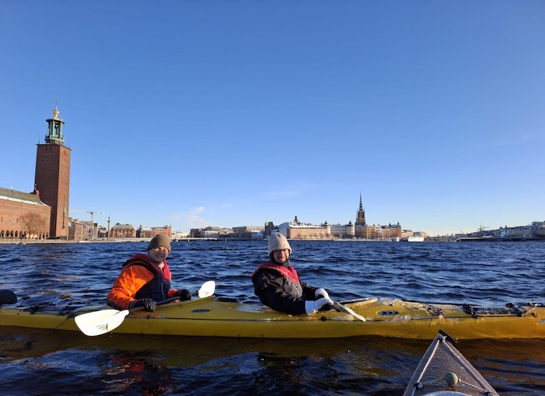 Picture 2 for Activity Stockholm: Winter Kayaking Tour through the City Centre
