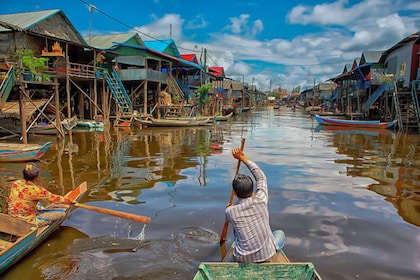 暹粒：Kampong Phluk 水上村庄乘船游览