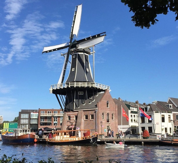 Haarlem: Tour inside Windmill De Adriaan + view of the city