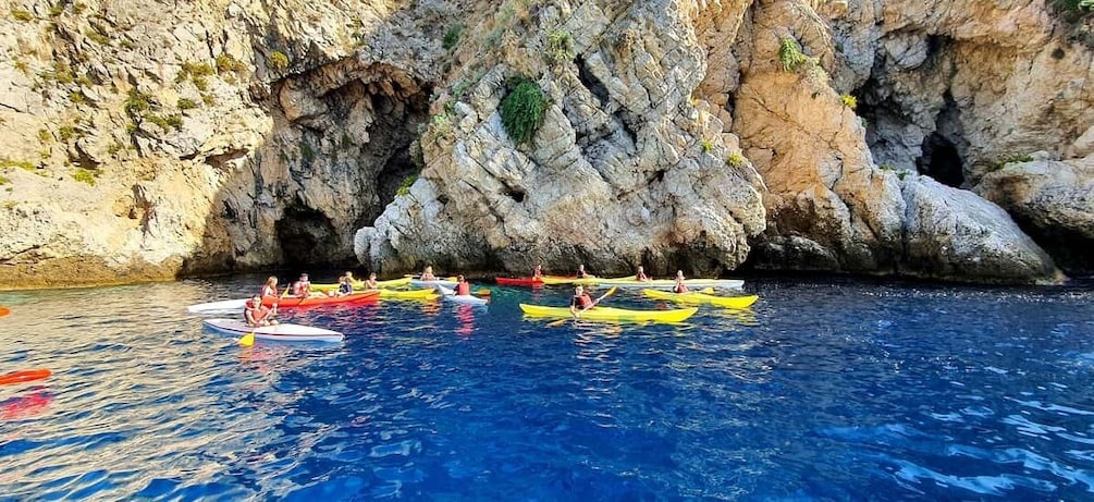 Picture 2 for Activity Taormina: Kayak Coastal Tour to Isola Bella and Blue Grotto
