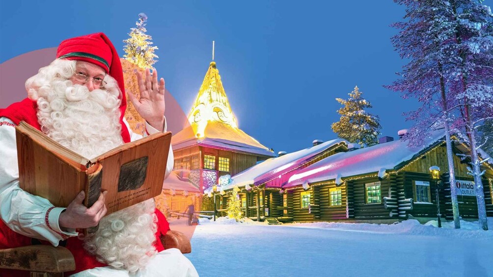 Picture 7 for Activity Rovaniemi: Santa Claus Village, Husky & Reindeer Sled Ride