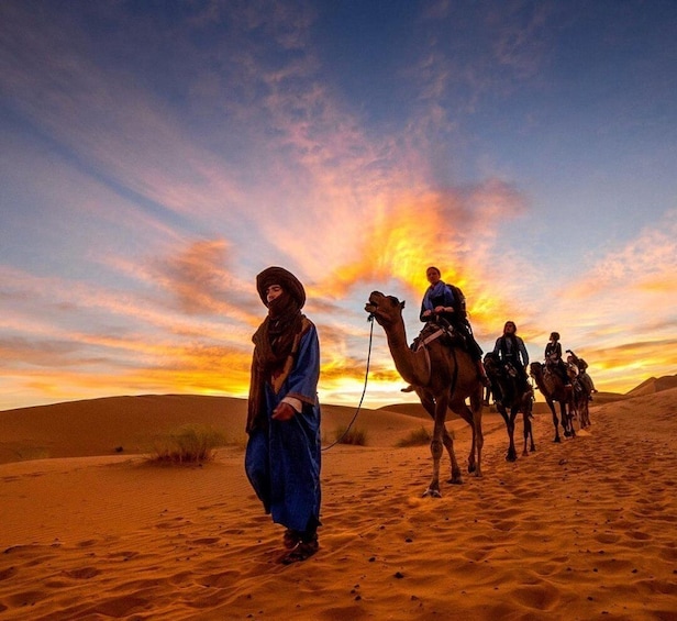 Private Transit Desert Safari with Camel Ride and Inland sea