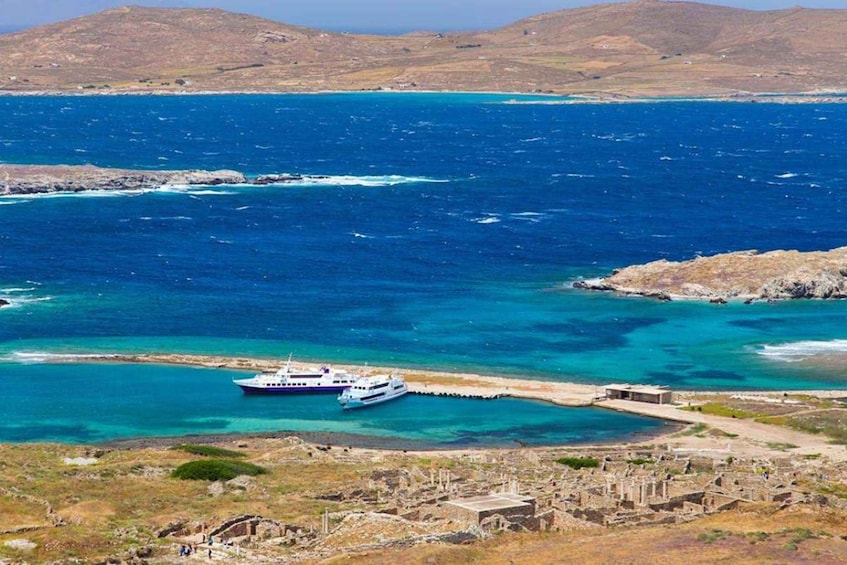 Picture 1 for Activity From Naxos: Private Delos Island Boat Tour