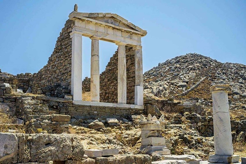 Picture 3 for Activity From Naxos: Private Delos Island Boat Tour