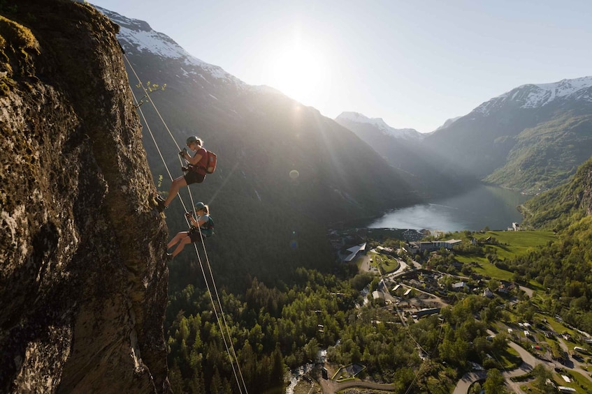 Picture 7 for Activity Geiranger: Rappelling tour with epic view