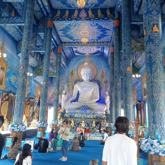 Picture 3 for Activity From Chiang Mai: Chiang Rai White & Blue temple, Black House