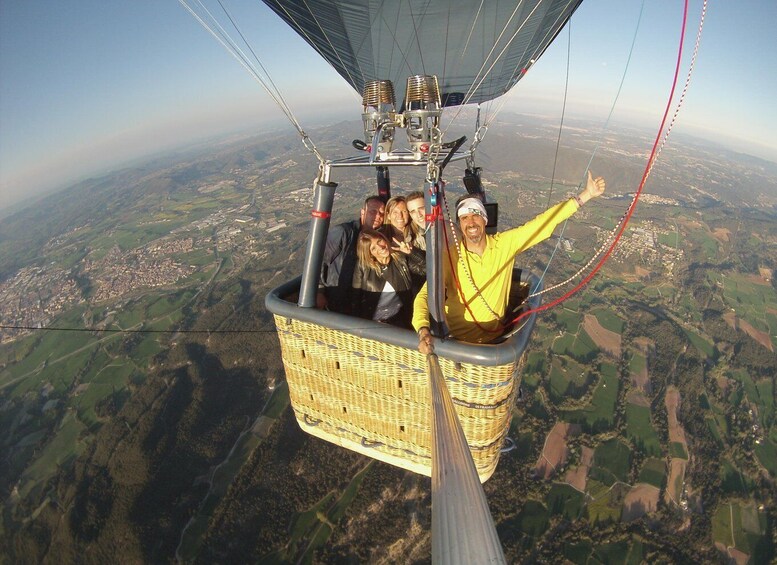 Hot air balloon flight in Barcelona Montserrat