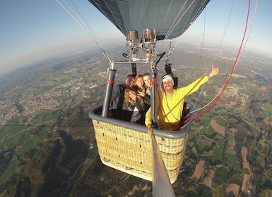 Hot air balloon flight in Barcelona Montserrat