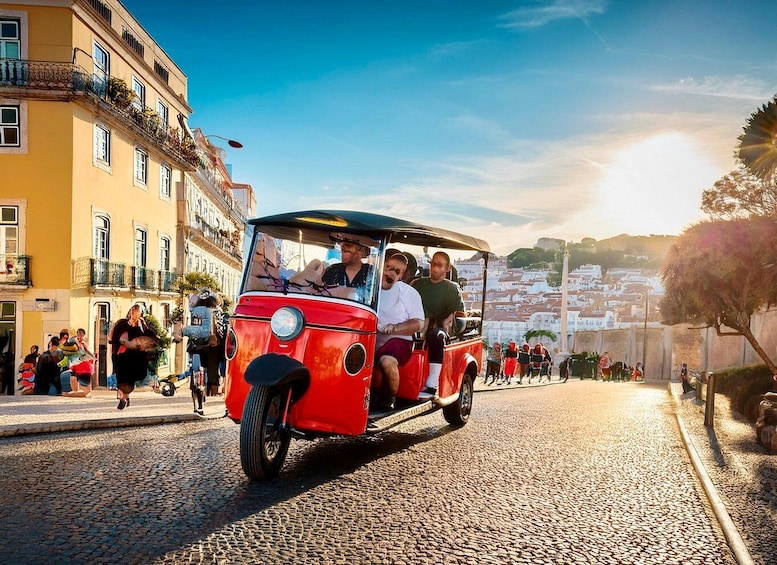 Picture 1 for Activity Lisbon: Historical Old Town Tour by Tuk Tuk.