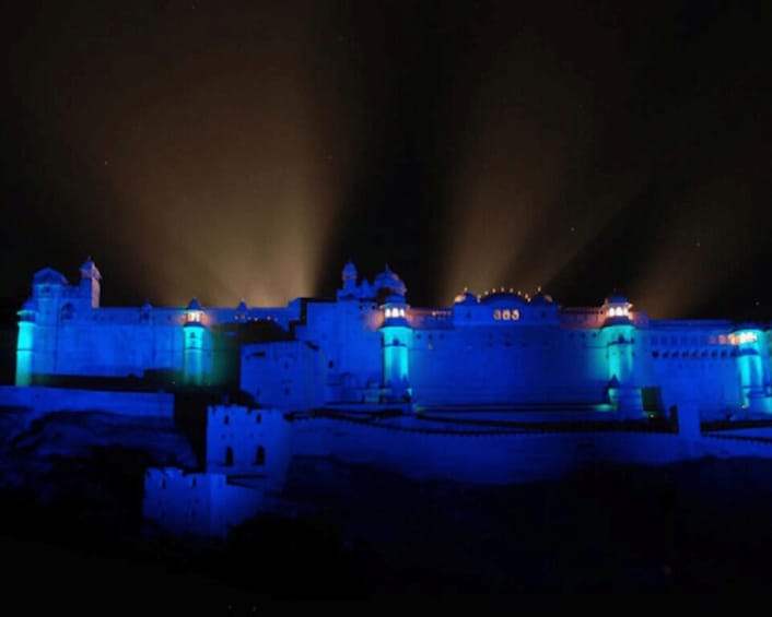 Picture 2 for Activity Jaipur: Light & Sound Show with Dinner at Amber Fort